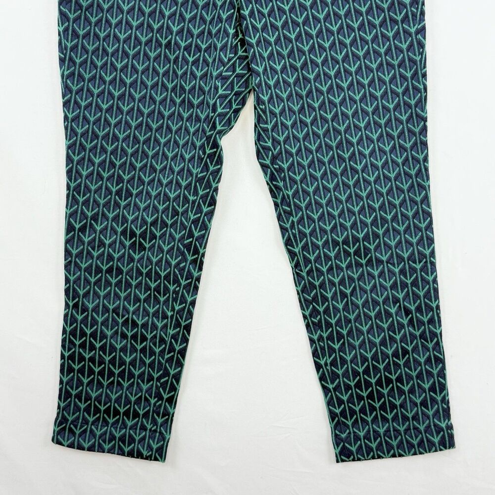 WILDFANG Women’s Slim Pant Green Multi Size 8 Empower Jacquard NWOT - Picture 13 of 16